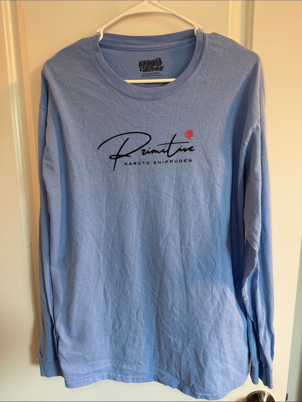 🥳 5 for $25 BUNDLE Primitive Blue Long Sleeve Naruto Shippuden Tee 100% Cotton